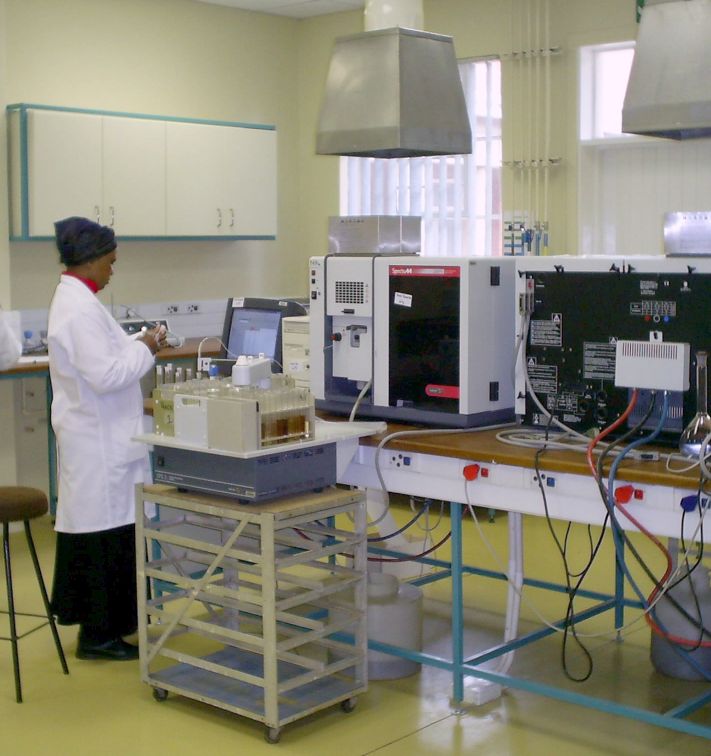 attrezzatura per analisi del suolo di laboratorio