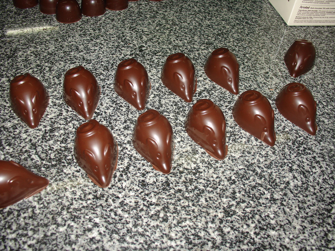 cioccolato praline con nocciole