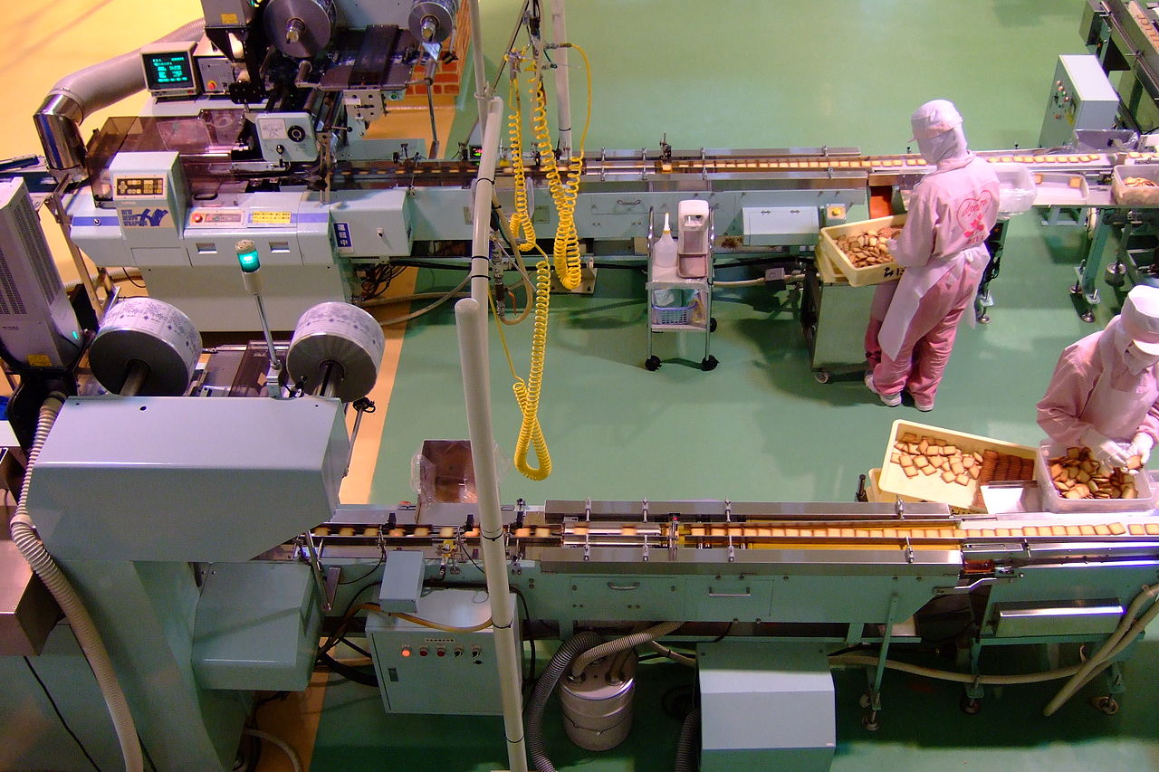 Impianto industriale di trasformazione delle nocciole