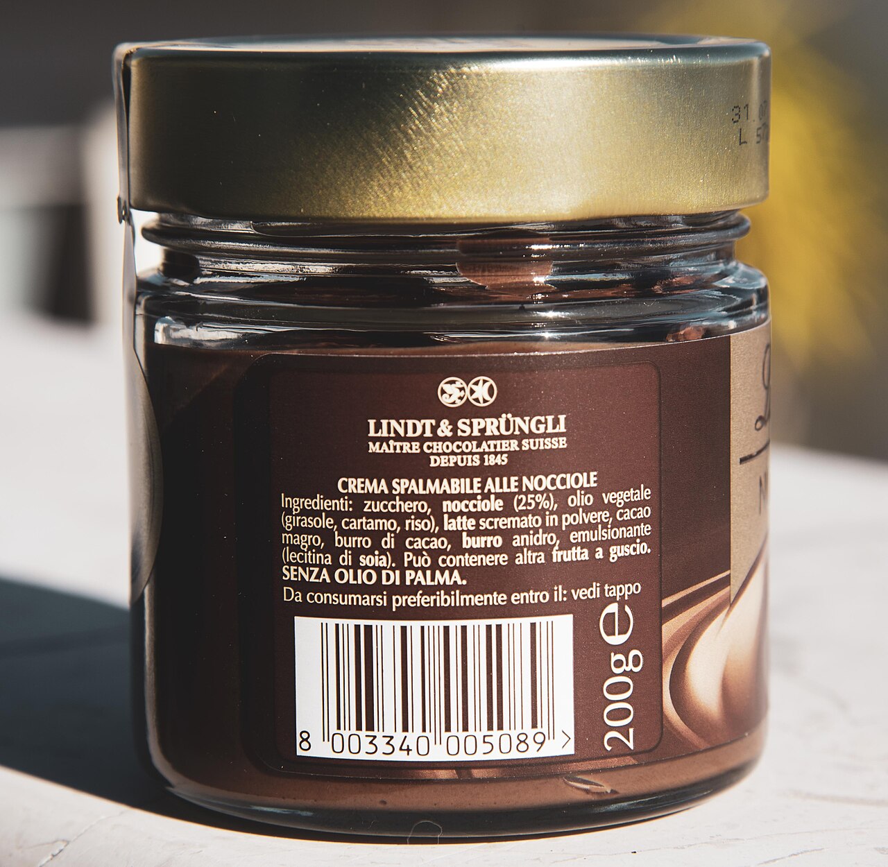 Crema di cioccolato e nocciola — lavorato a più alto valore aggiunto